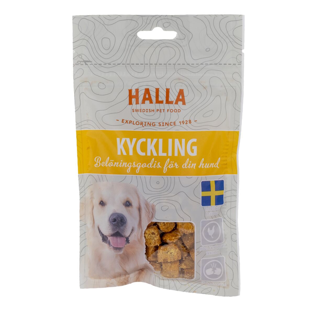 Halla Kyckling Belöningsgodis för Hund 80 g