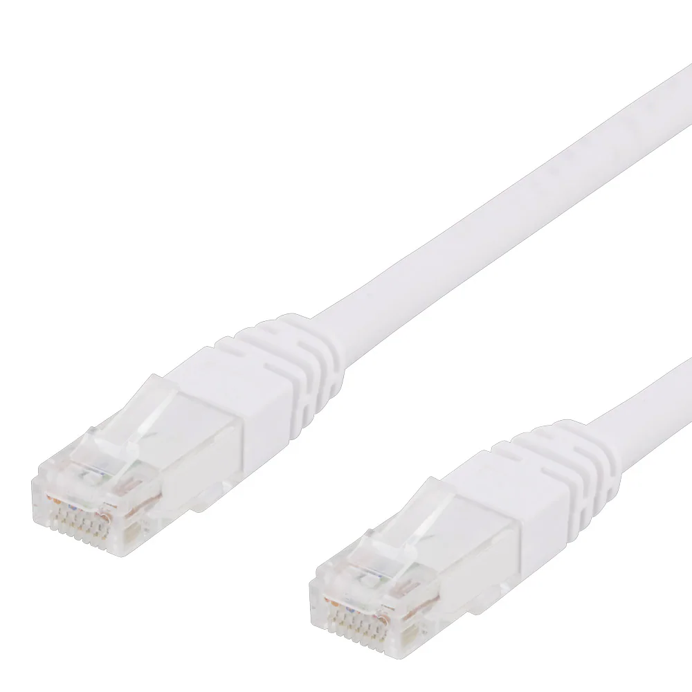 Deltaco UTP Nätverkskabel Cat6 1m - Vit