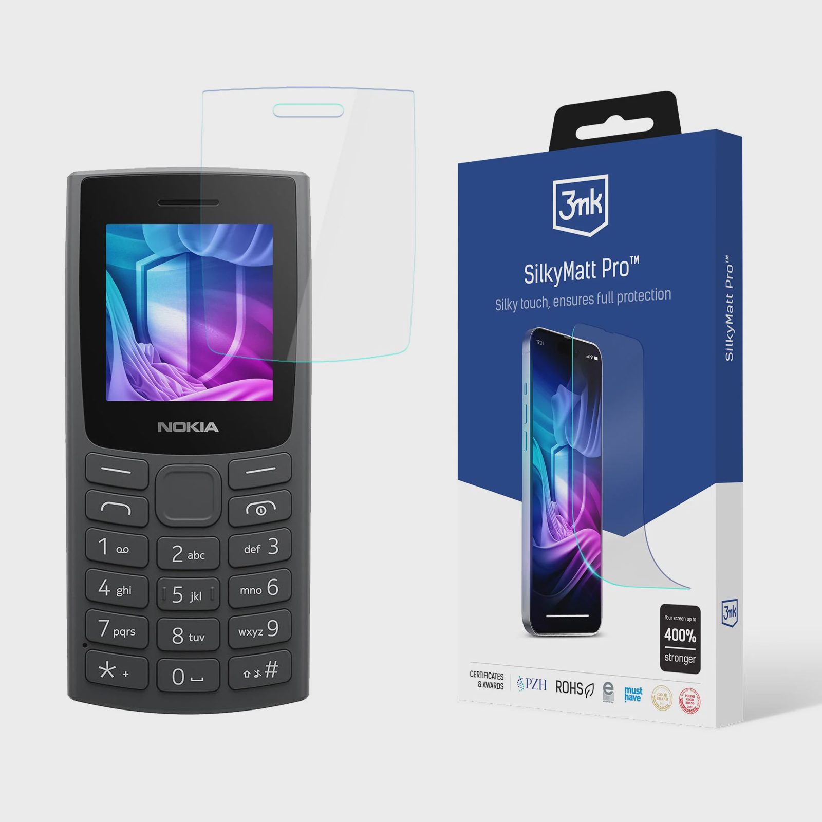 Matt skyddsfilm 3mk SilkyMatt Pro™ för Nokia 105 (2023)