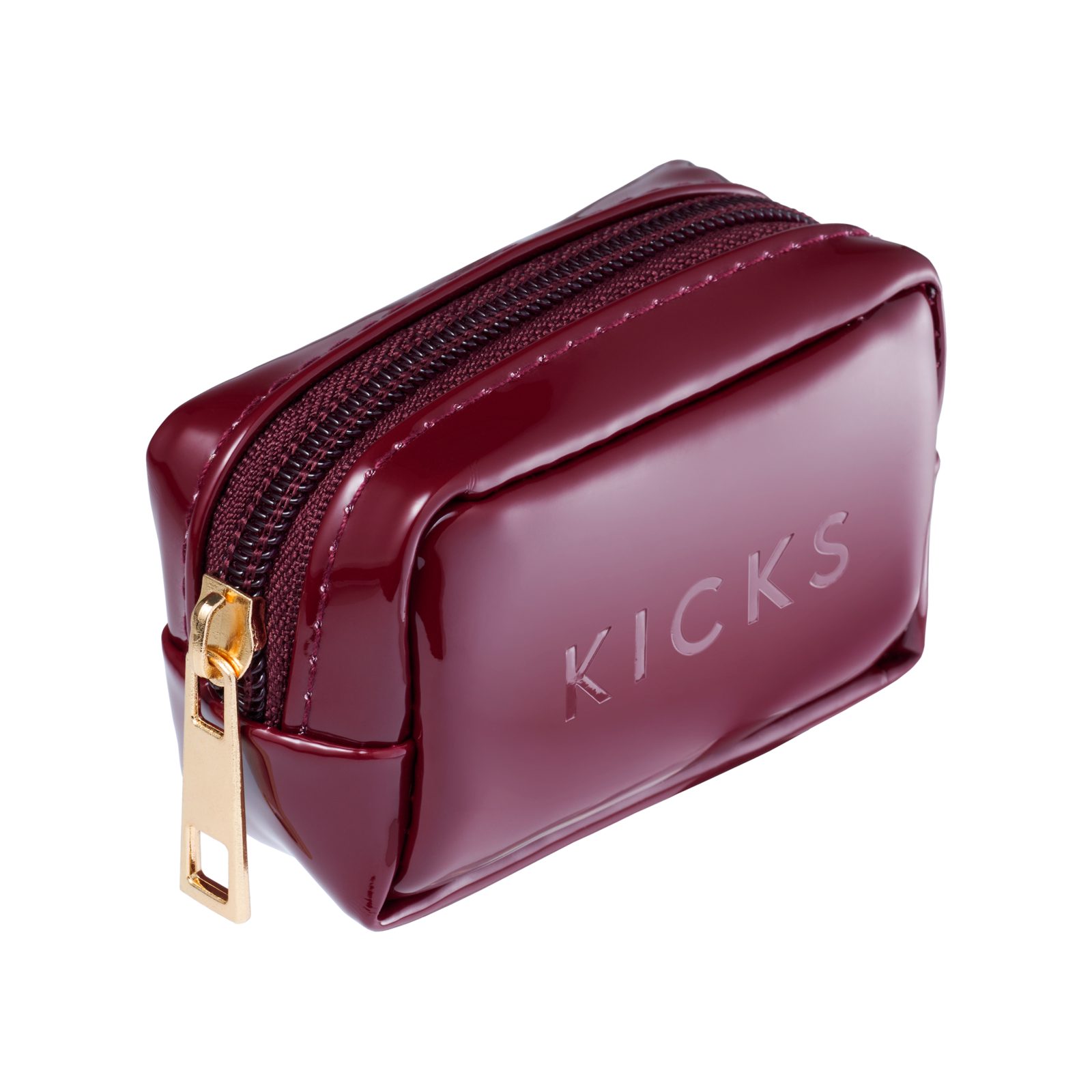 KICKS Beauty Mini Beauty Bag Charm Wine Red Wine Red