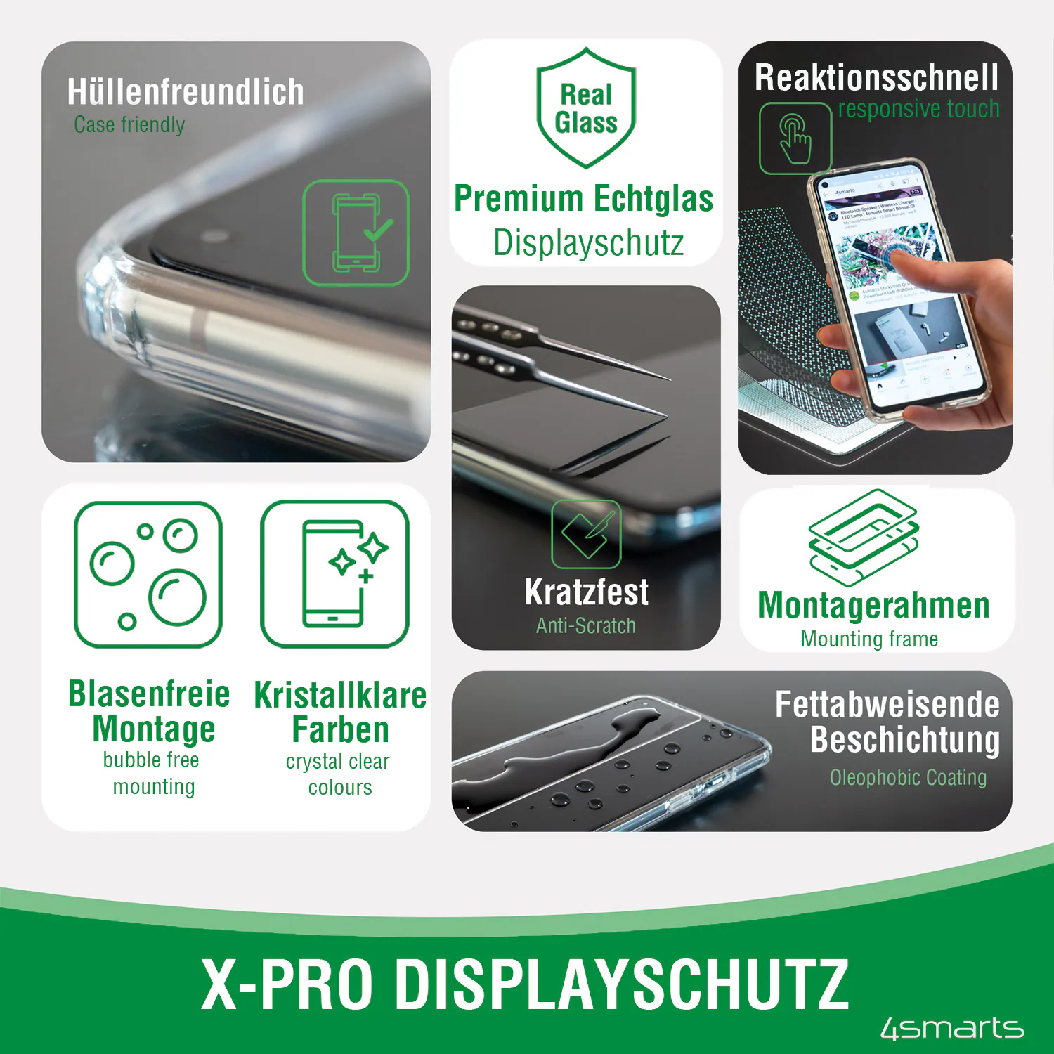 4smarts Second Glass X-Pro Clear med monteringsram för Apple iPhone 17e/16e, bild 3