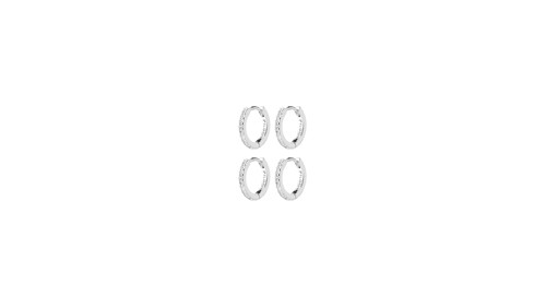 PILGRIM - ROOT Earrings 2-in-1 Set - Silver-Plated - 12 mm, bild 3