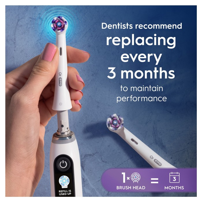 Oral-B iO Radiant White borsthuvuden 6 st, vit, bild 4