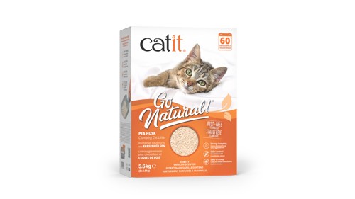 Catit - Go Natural! Pea Husk Pellet Clumping Cat Litter - Vanilla Scent - 2 x 2.8kg (5.6kg total), bild 3