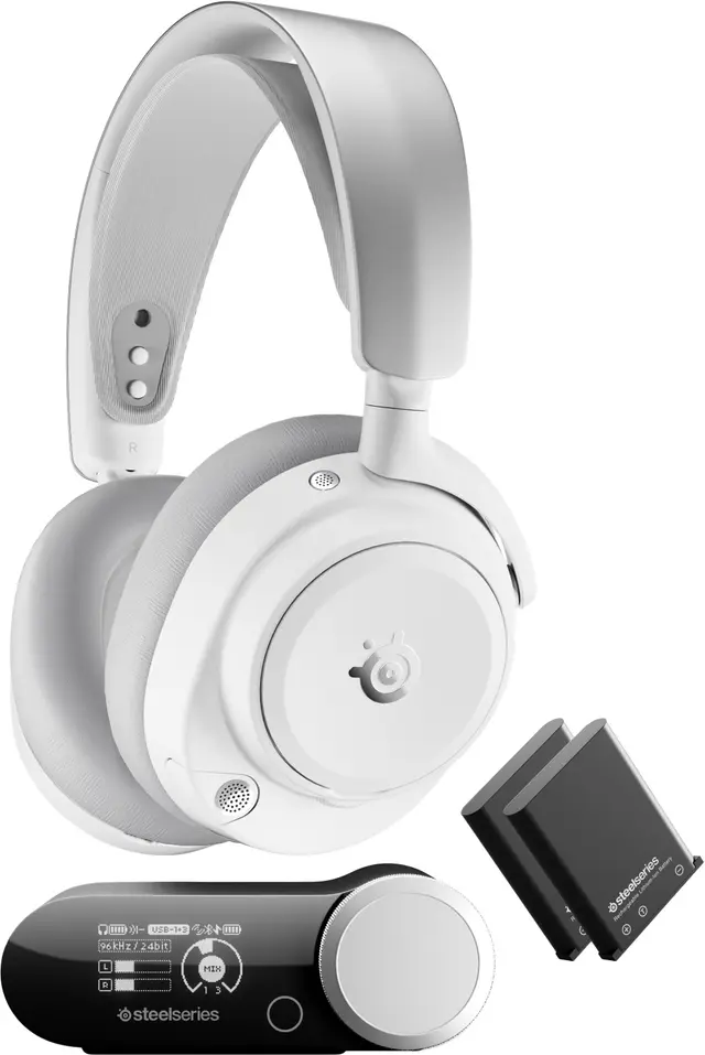 SteelSeries Arctis Nova Pro Omni trådlöst gamingheadset (vitt)