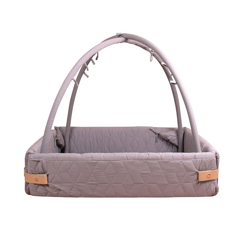 Filibabba aktivitetsnest soft quilt EKO, mörkgrå