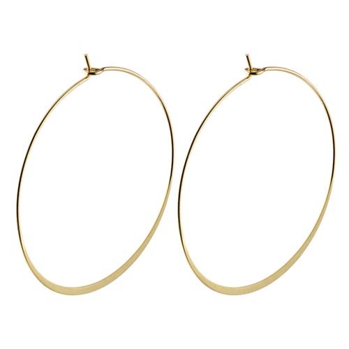 PILGRIM - TILLY Large Hoop Earrings - Gold-Plated - 50 mm