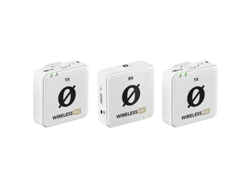 Rode Wireless ME Dual -trådlös mikrofonsystem, vit