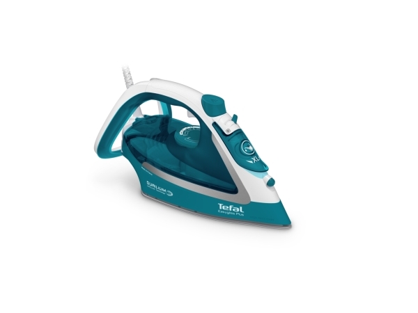 Tefal EasyGliss Plus FV5737, Torr & Ångstrykjärn, Durilium stryksula, 2 m, 220 g/min, Turkos, Vit, 45 g/min