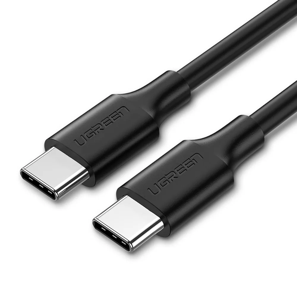 Ugreen USB-C till USB-C-kabel PD, QC, 3A, 480mbps, 2m - Svart
