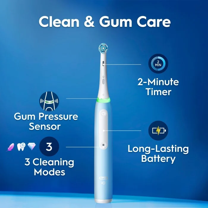 Oral-B iO3S eltandborste, Ice Blue, bild 3