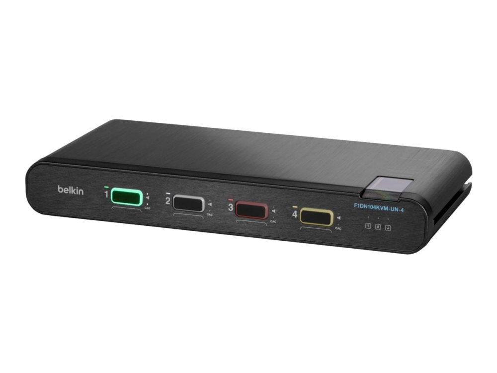 Belkin F1DN104KVM-UNN4 KVM-switch 4-portars enskärms DP/HDMI till DP/HDMI