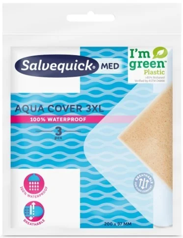 SalvequickMED Aqua Cover 3XL 9,7 x 20 cm, 3 st