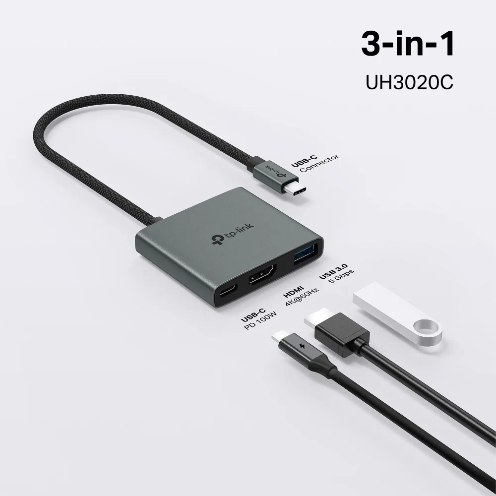 TP-Link UH3020C USB USB-C Hub, bild 2