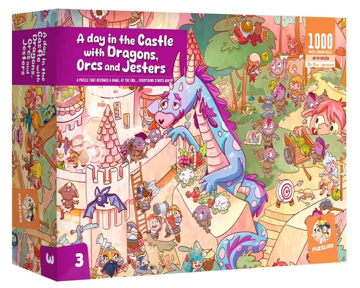 A Day In The Castle With Dragons Orcs Jesters Puzzle