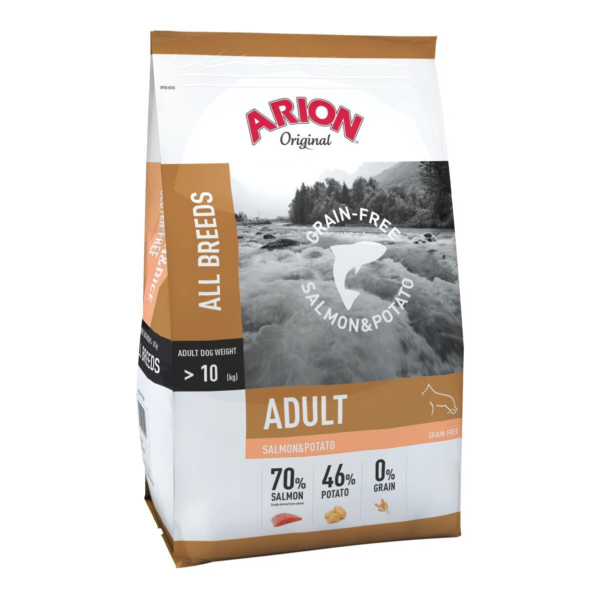 Arion Dog Adult All Breeds No Grain Salmon & Potato 12 kg, bild 2
