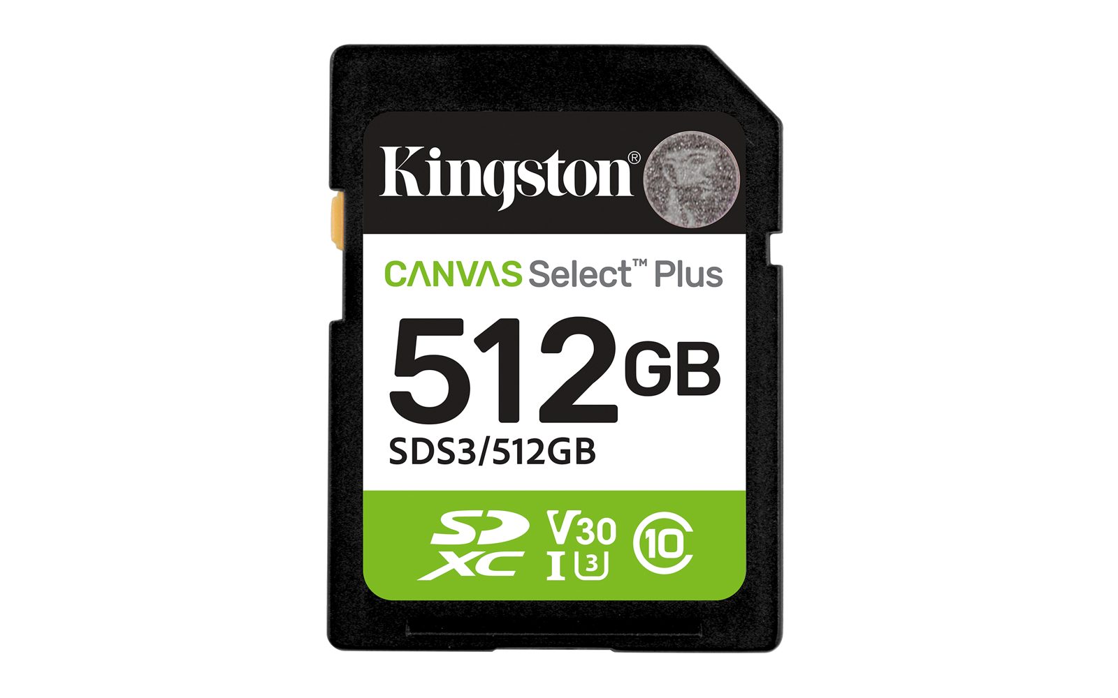 Secure Digital SDXC 512 GB Kingston Canvas Select Plus Gen3, 150 MB/sek läs, Class 10, A1, UHS-I U1, bild 2