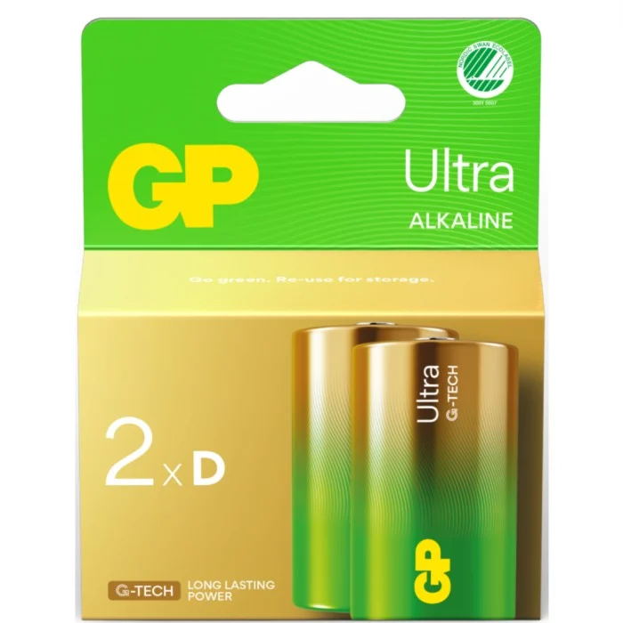 GP Ultra Alkaline D 2-p Svanenmärkt