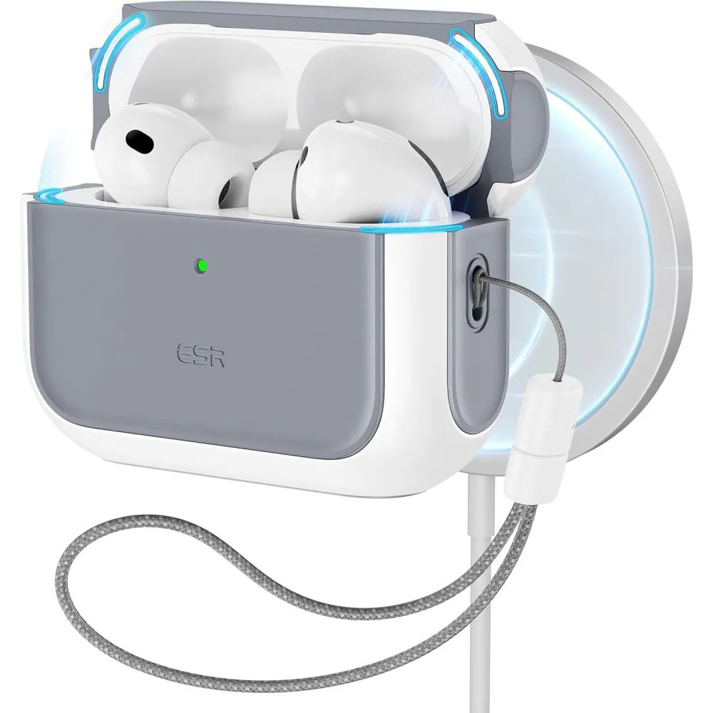 ESR Orbit HaloLock MagSafe-fodral för AirPods Pro 3 – vitt