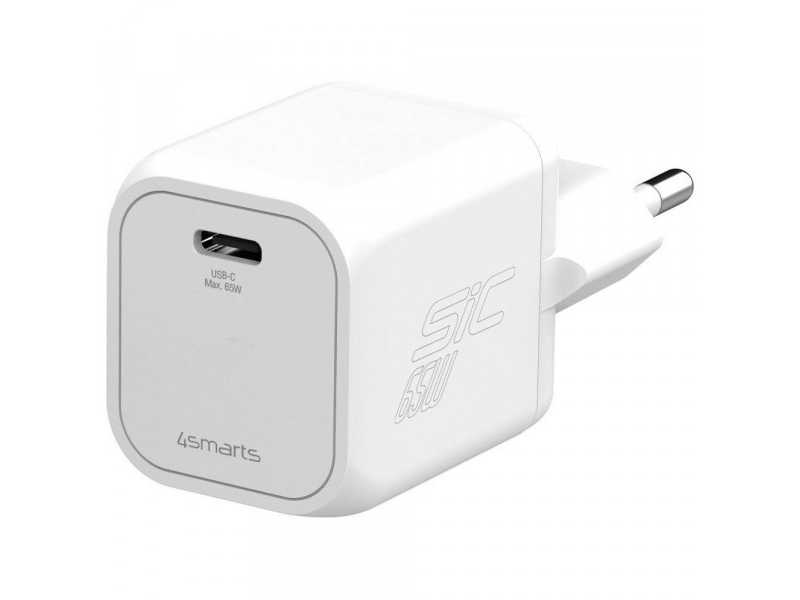 4smarts PDPlug SiC65W USB-C nätladdare, vit