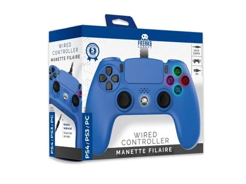 Freaks And Geeks - Wired Controller for PS4 with 3M Cable - Blue, bild 2