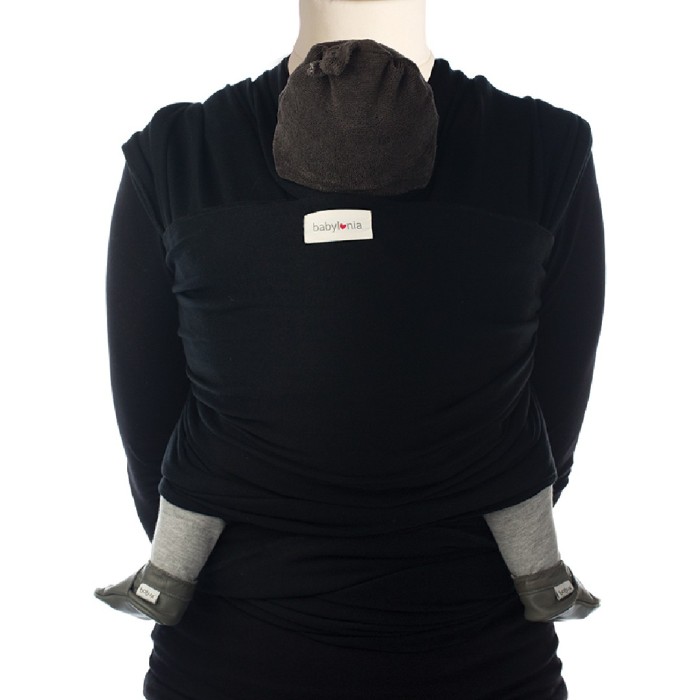 Babylonia Tricot-Slen bärsjal Organic Black