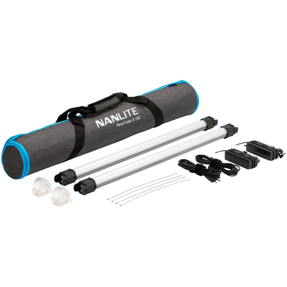 NanLite Pavotube II 15C 2 RGBWW LED Tube Light Kit