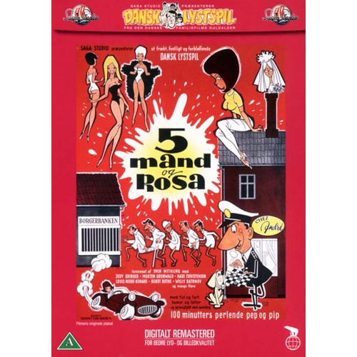 5 mand og Rosa - DVD