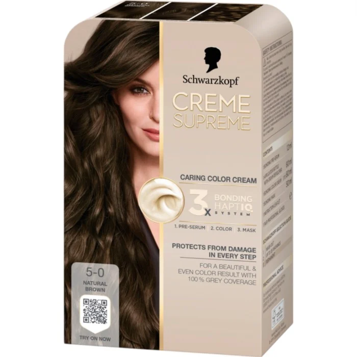 Schwarzkopf Creme Supreme 5-0 Natural Brown 1 pcs