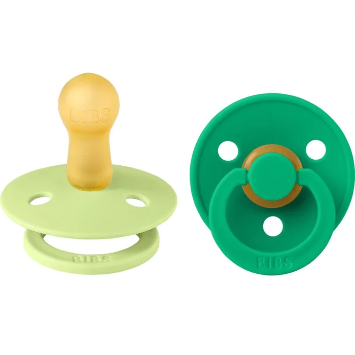 BIBS Pacifier Colour 2-pack Latex Size 2, Matcha/Cactus
