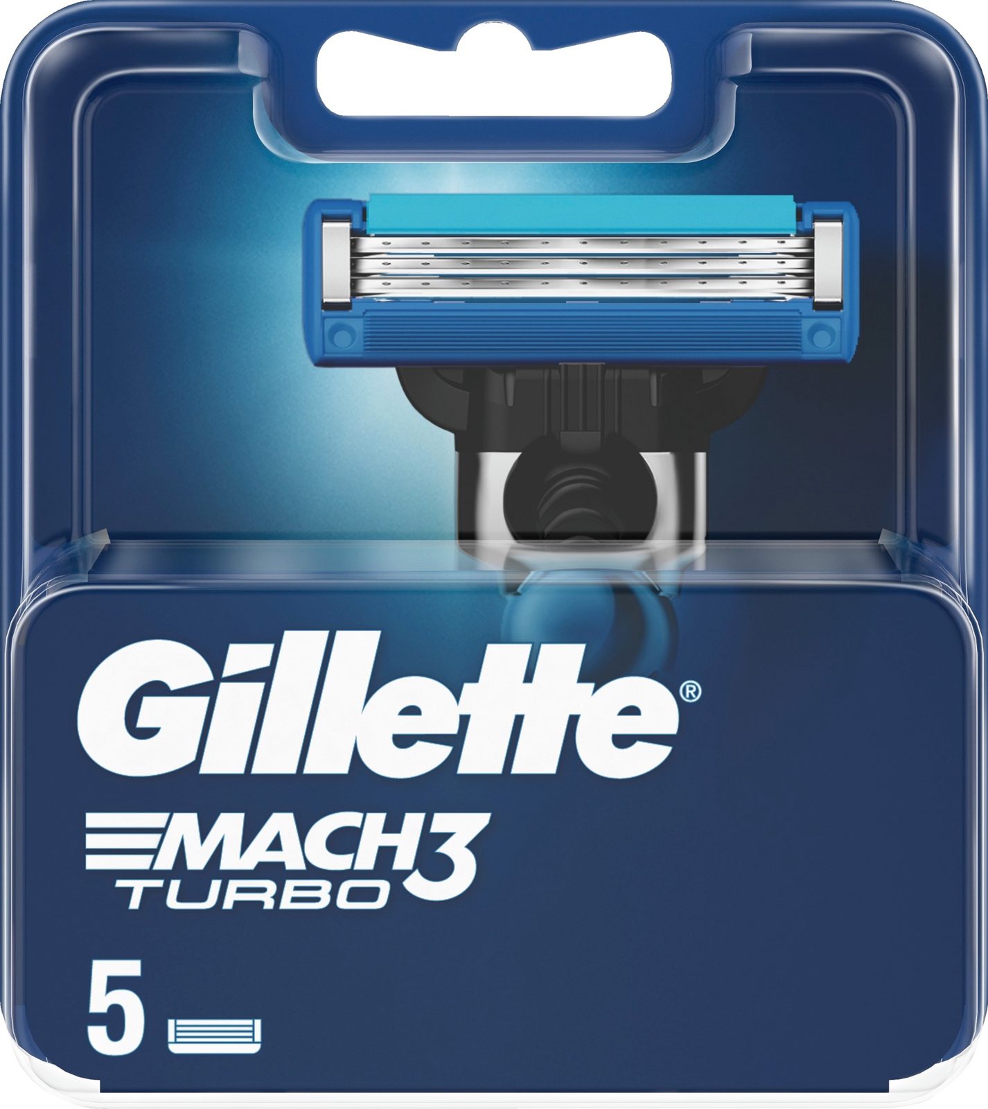 Gillette Mach3 Turbo Razor Blades 5 Pcs