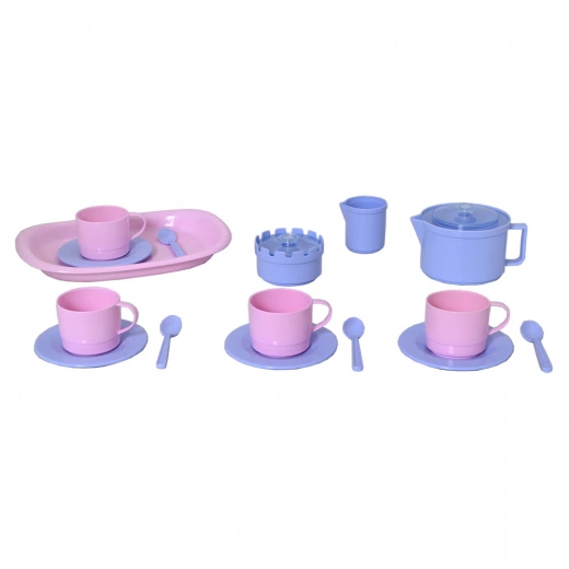 Plasto Kaffeservis - Rosa/Lila