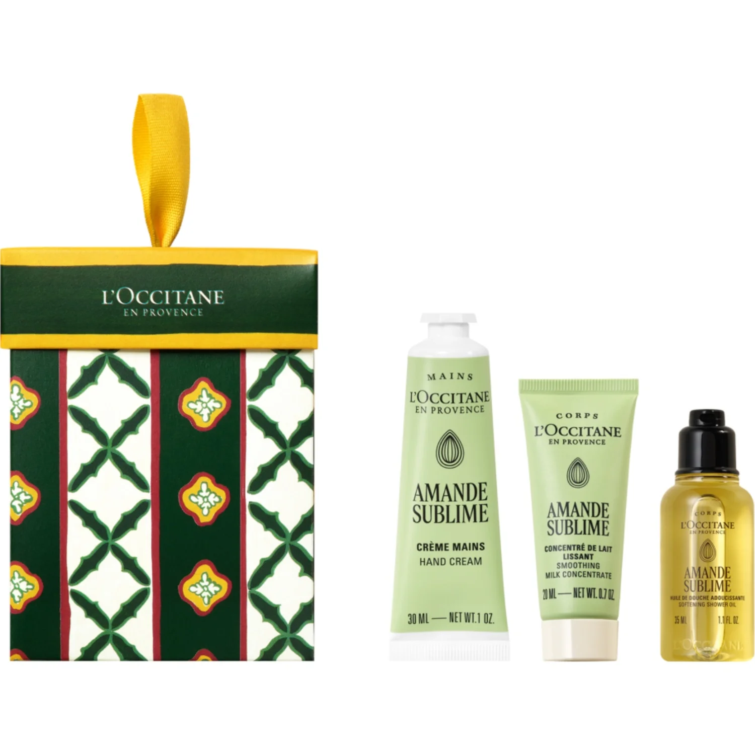 L'Occitane en Provence Amande Ornament 35 ml + 20 ml + 30 ml 3 pcs