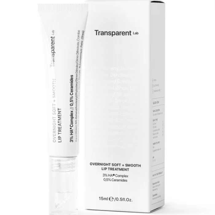 Niche Beauty Lab Transparent Lab Overnight Soft + Smooth Lip Treatment 15 ml