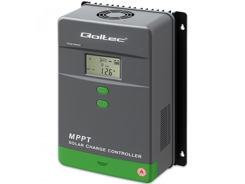 Qoltec solcellsregulator MPPT med temperatursensor 60A | 12V/24V | LCD | Bluetooth | APP | GEL | LiFePO4