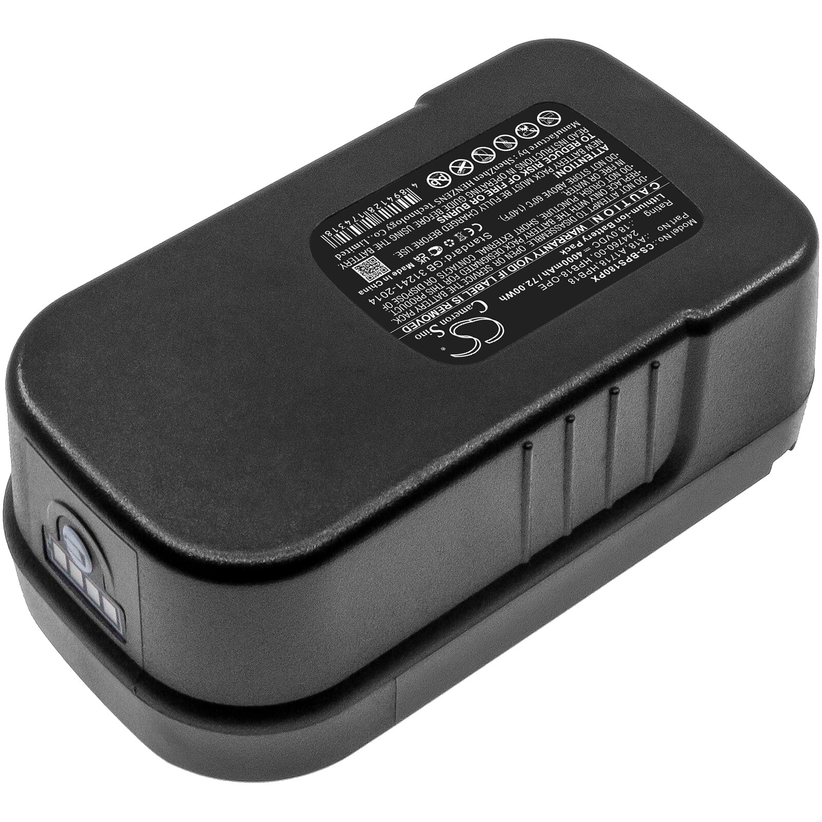Batteri till Elverktyg för Black & Decker BDGL1800, BDGL18K-2, XTC183BK m.fl., bild 4