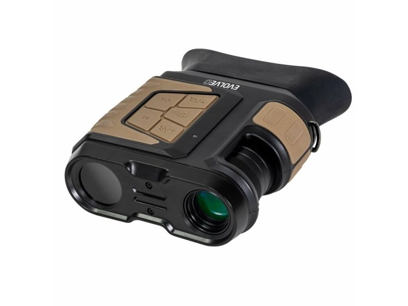Evolveo CAMNV, Tvåögd, Svart, Brun, LED, 300 m, 850 nm, 8x