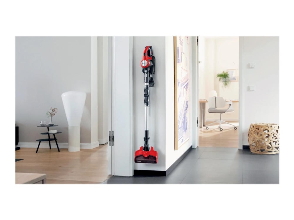 Bosch Unlimited 7 BCS711PET ProAnimal skaftdammsugare 40 min 0,3 l, svart/röd
