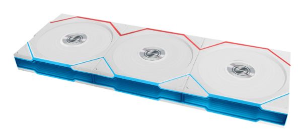 Lian Li UNI TL Trådlös 120mm PC-fläkt (3-pack, vit)