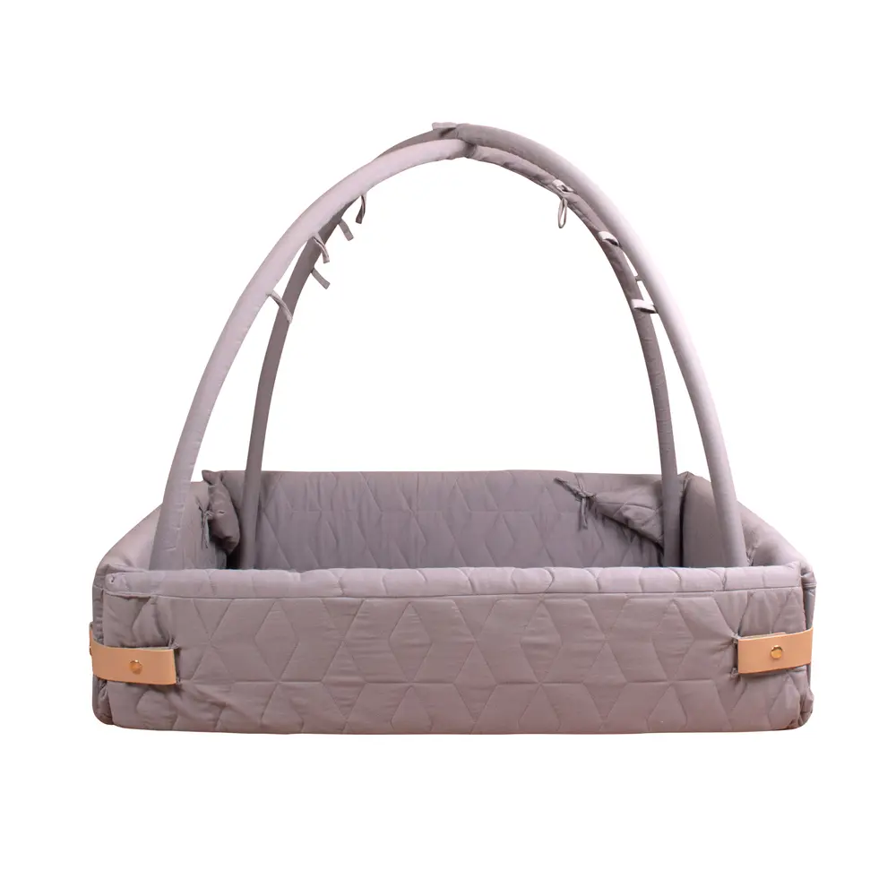 Filibabba aktivitetsnest soft quilt EKO, mörkgrå