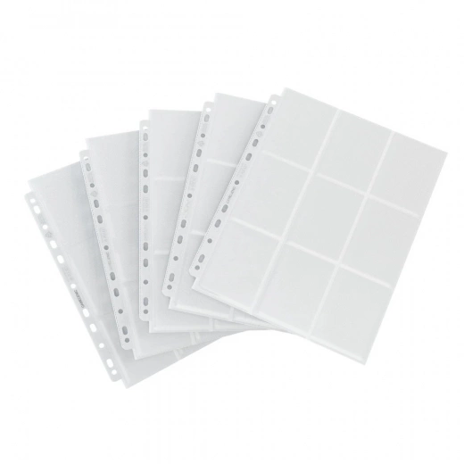 GameGenic 18-Pocket Side-Loading Pages - White (10-Pack)