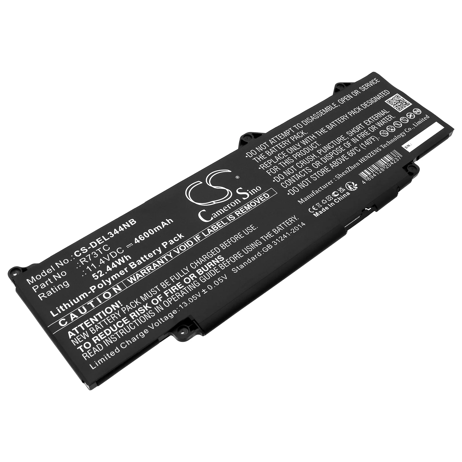 Batteri till Notebook, Bärbar dator för DELL Precision 3480, Precision 3590 m.fl.