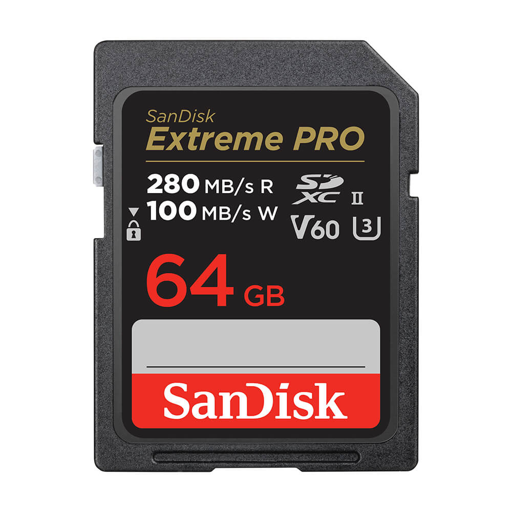 Secure Digital SDXC 64 GB SanDisk Extreme Pro, 280/100 MB/sek, Class 10, UHS-II U3, V60, bild 4