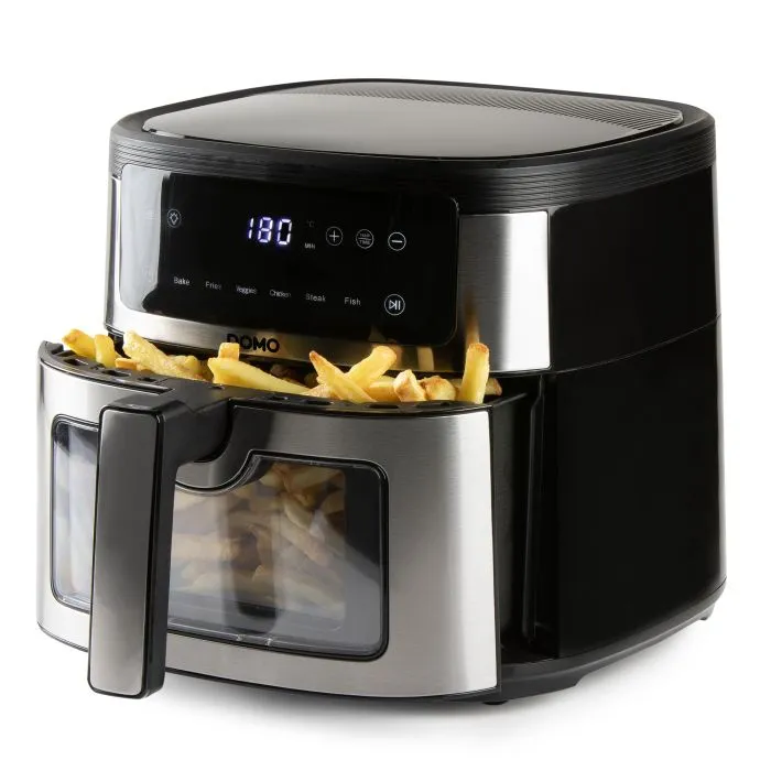 Domo DO548FR, Varmluftsfritös, 6 L, 1,5 kg, 80 °C, 220 °C, Singel