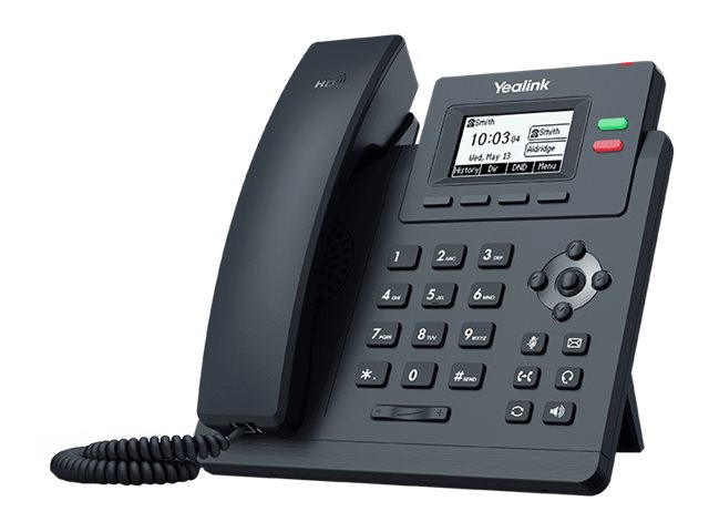 Yealink SIP-T31G - VoIP-telefon - 5-vägs samtalsförmåg - SIP, SIP v2, SRTP - 2 linjer - klassiskt grå