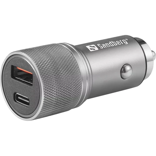 Sandberg - Strömadapter för bil - 48 Watt - 3 A - QC 3.0 - 2 utdatakontakter (USB, USB-C)