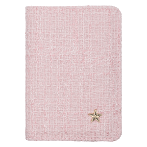 DARK Tweed Passport Cover Cotton Candy