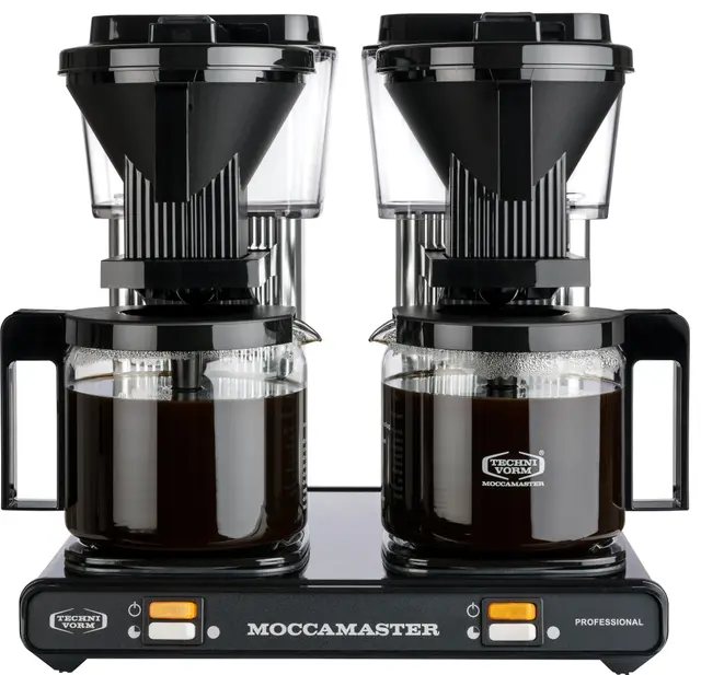 Moccamaster Professional Double kaffebryggare, Black/Silver