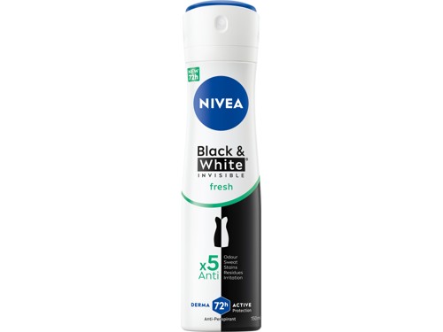 NIVEA Black & White Fresh Spray 150 ml, bild 2