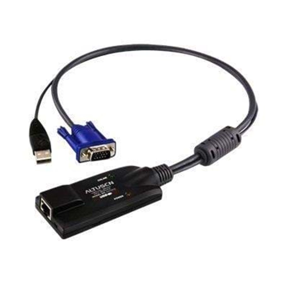 ATEN KA7570 USB KVM Adapter Cable - Tangentbords-/video-/muskabel - RJ-45 (hona) till USB, HD-15 (VGA) (hane) - för ALTUSEN KH1508A, KH1516A, KH2508A, KH2516A, bild 2